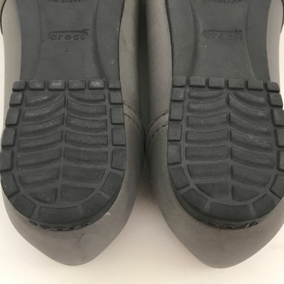 CROCS Marin Ballet Flats Comfort Shoes Gray Colorite Slip On Women’s Size 8 - Picture 14 of 15